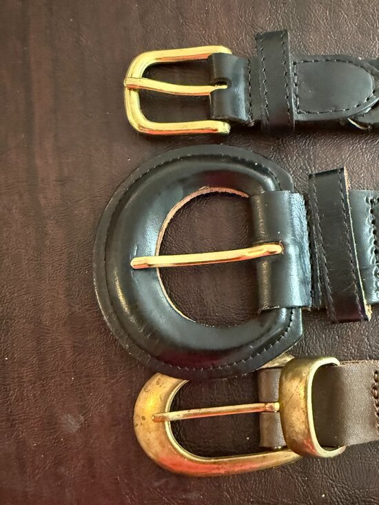THREE Genuine Leather Vintage Woven Belts main image 8